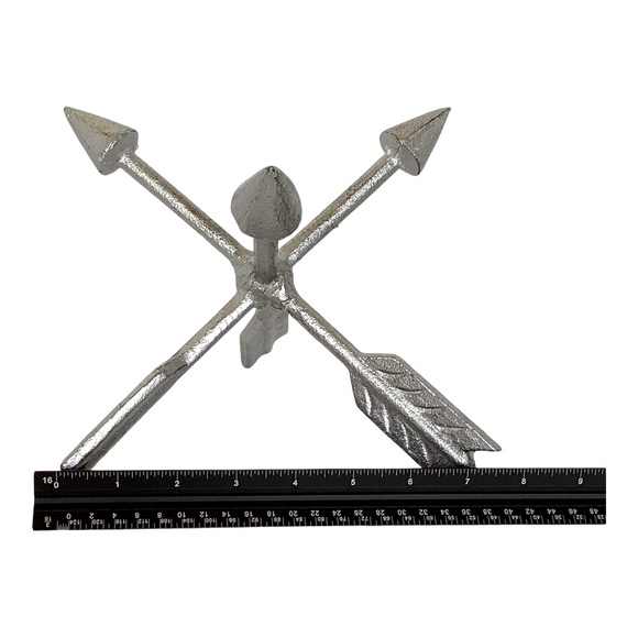 Silver Arrow Cast Iron Metal Jack Orb Tabletop And Shelf Décor EUC - Picture 12 of 13